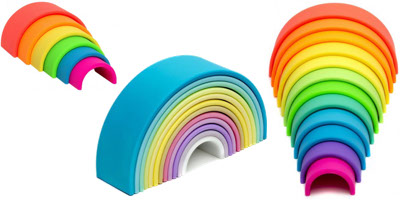 Jouet en silicone Arc en ciel Dena